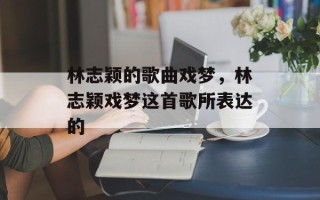 林志颖的歌曲戏梦，林志颖戏梦这首歌所表达的
