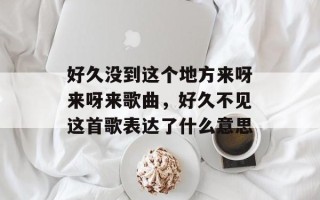 好久没到这个地方来呀来呀来歌曲，好久不见这首歌表达了什么意思