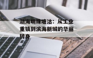 渤海明珠塘沽：从工业重镇到滨海新城的华丽转身