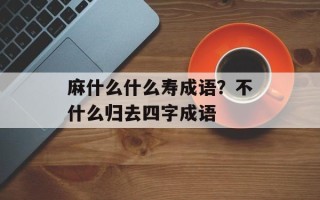 麻什么什么寿成语？不什么归去四字成语