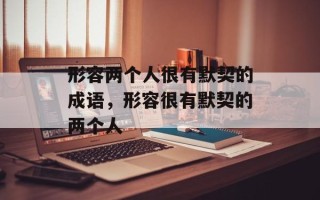 形容两个人很有默契的成语，形容很有默契的两个人