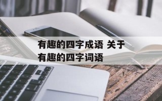 有趣的四字成语 关于有趣的四字词语