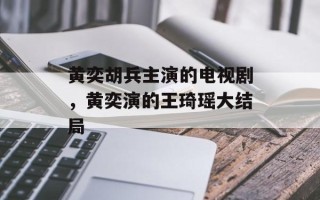 黄奕胡兵主演的电视剧，黄奕演的王琦瑶大结局