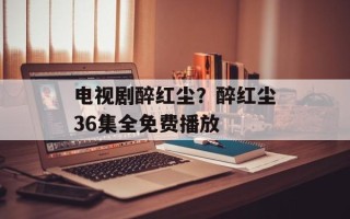 电视剧醉红尘？醉红尘36集全免费播放