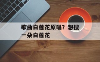 歌曲白莲花原唱？想搜一朵白莲花