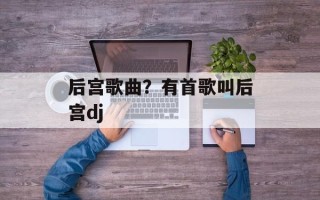 后宫歌曲？有首歌叫后宫dj
