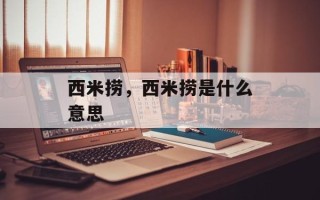 西米捞，西米捞是什么意思