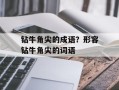 钻牛角尖的成语？形容钻牛角尖的词语