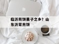 临沂煎饼果子之乡？山东沂蒙煎饼