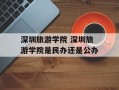 深圳旅游学院 深圳旅游学院是民办还是公办
