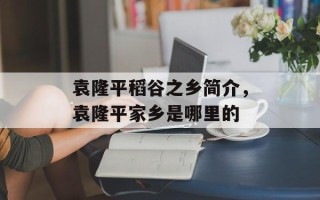 袁隆平稻谷之乡简介，袁隆平家乡是哪里的