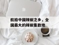 航拍中国辣椒之乡，全国最大的辣椒集散地