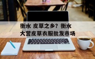 衡水 皮草之乡？衡水大营皮草衣服批发市场