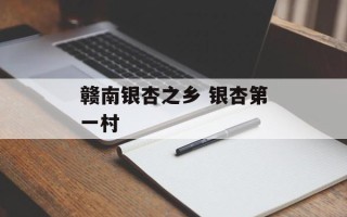 赣南银杏之乡 银杏第一村