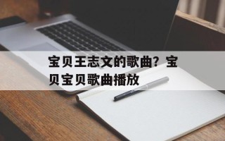 宝贝王志文的歌曲？宝贝宝贝歌曲播放