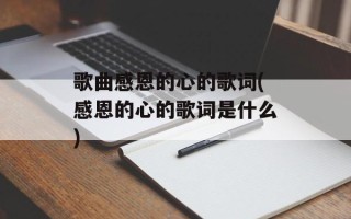 歌曲感恩的心的歌词(感恩的心的歌词是什么)