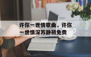 许你一世情歌曲，许你一世情深苏静初免费